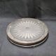 Verlys Art Deco glass and silver coaster