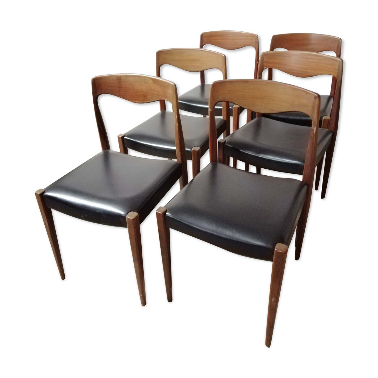 6 scandinavian style chairs