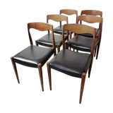 6 scandinavian style chairs