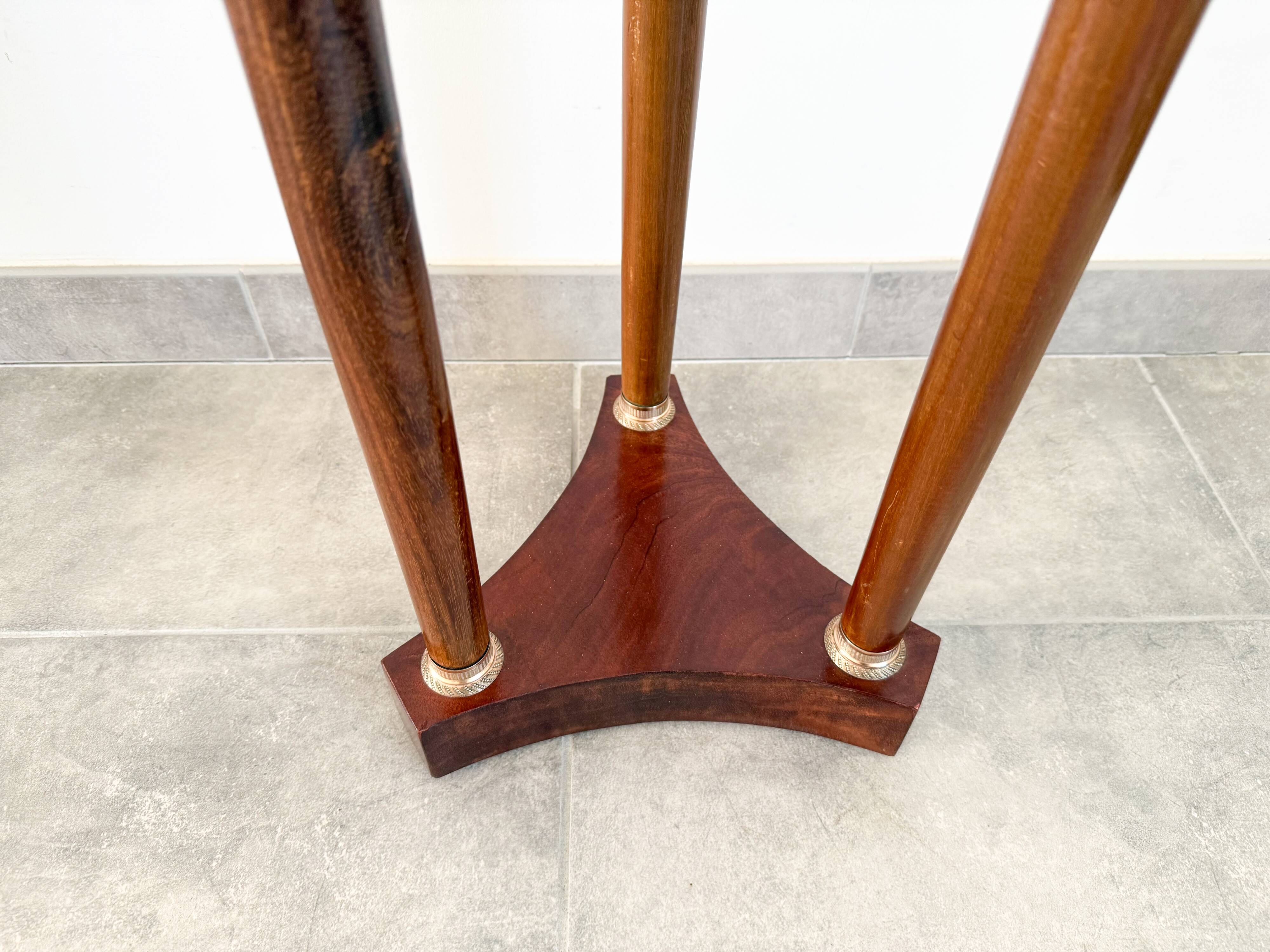 Athenian mahogany and marble side table, Empire style, early 20th century
