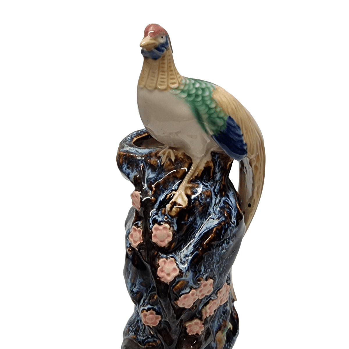 Vintage Shiwan Vase With Pheasant, 1970/80s