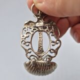 Cuillère coquille en argent 800 religieuse Italie Padoue années 1950