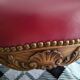 Set of Louis XV Cabriolet Chairs – Carved Wood & Bordeaux Leather