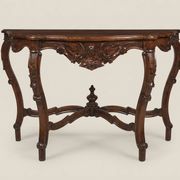 Antique console in carved walnut in the Louis-Philippe style.
