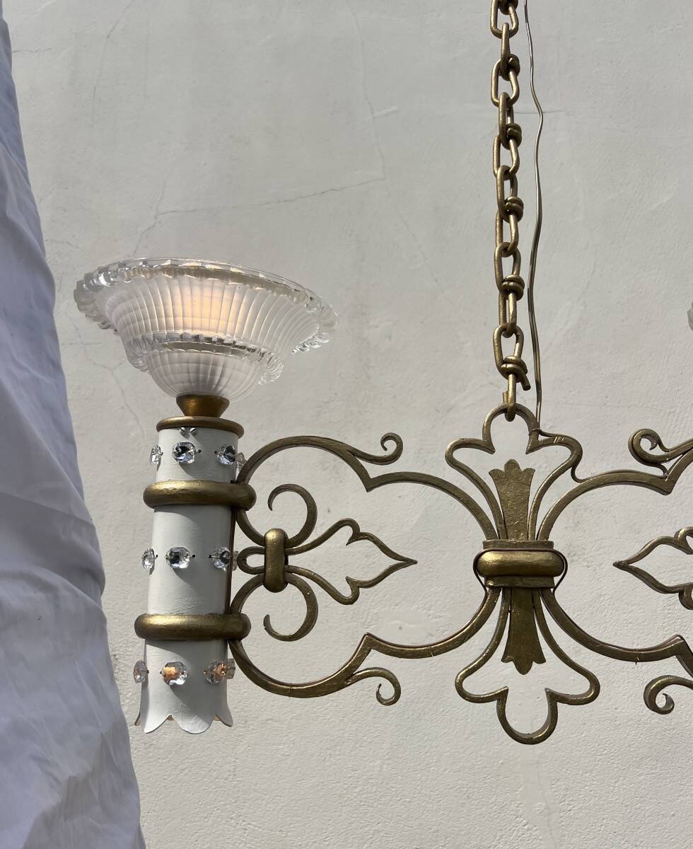 Art Deco lustre attributed to M. Zadounaisky billiard