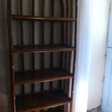 Vintage rattan library