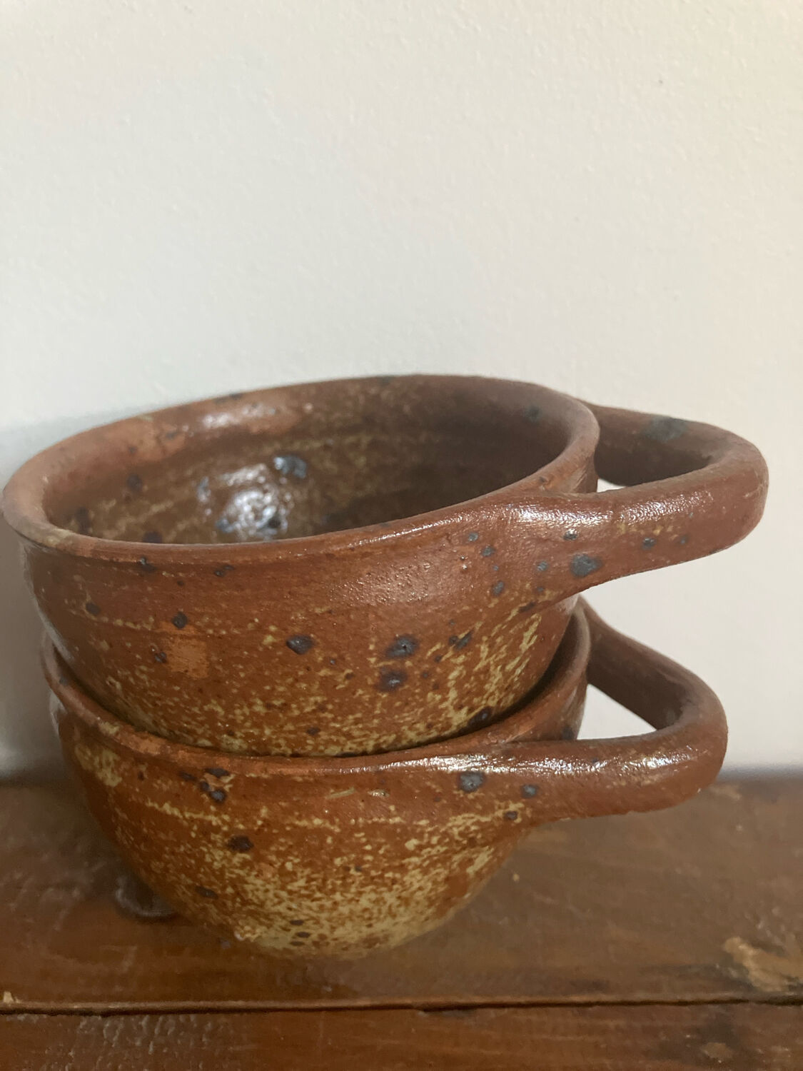 3 stoneware bowls