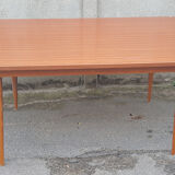 Dining table, formica, wooden feet, 50