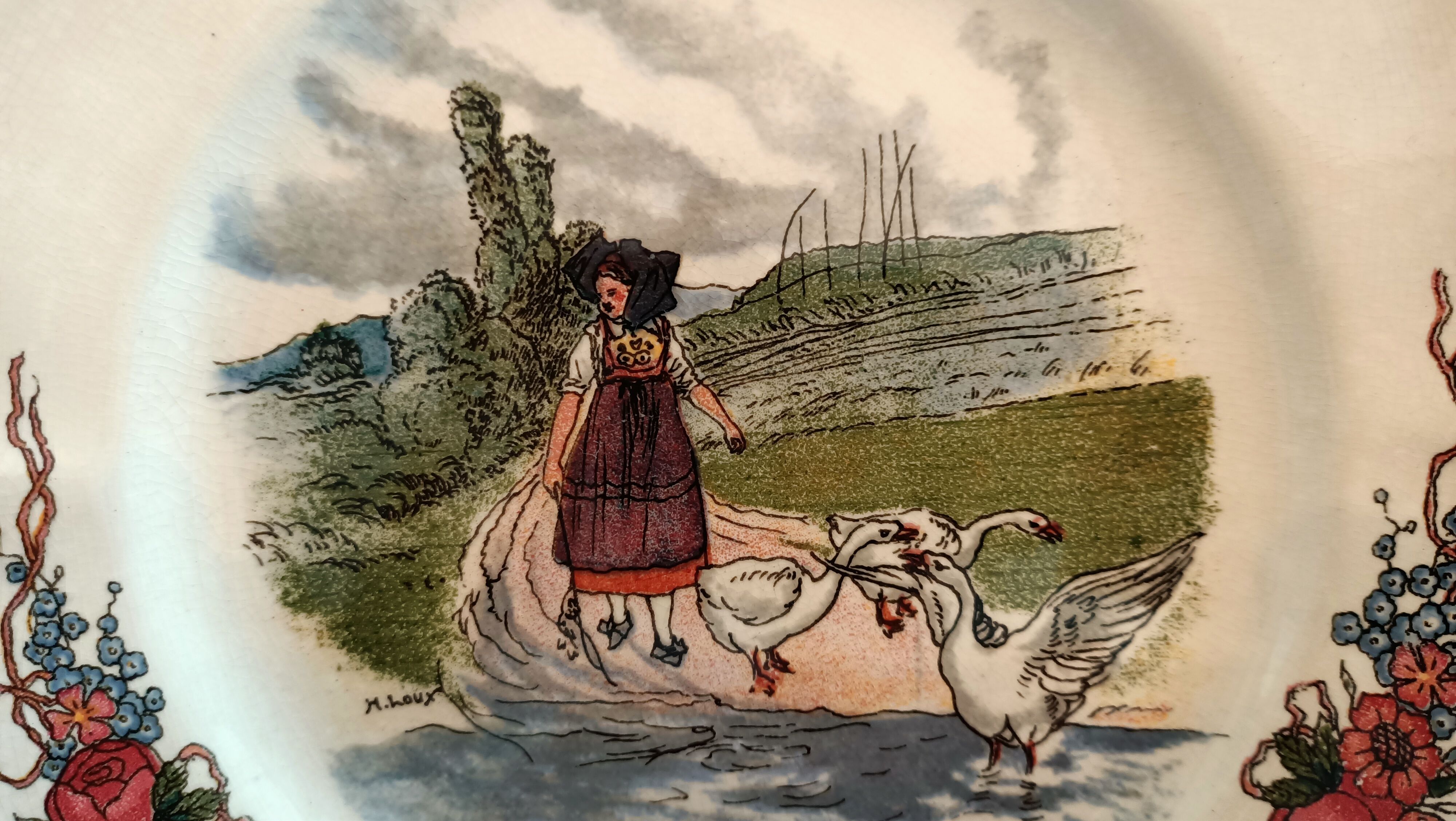 20 plates Obernai Faïencerie Sarreguemines