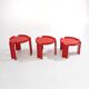 3 coffee tables by Giotto Stoppino for Kartell, 1960s