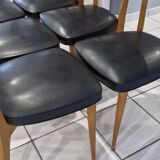 Set of 6 Scandinavian chairs, 1960s