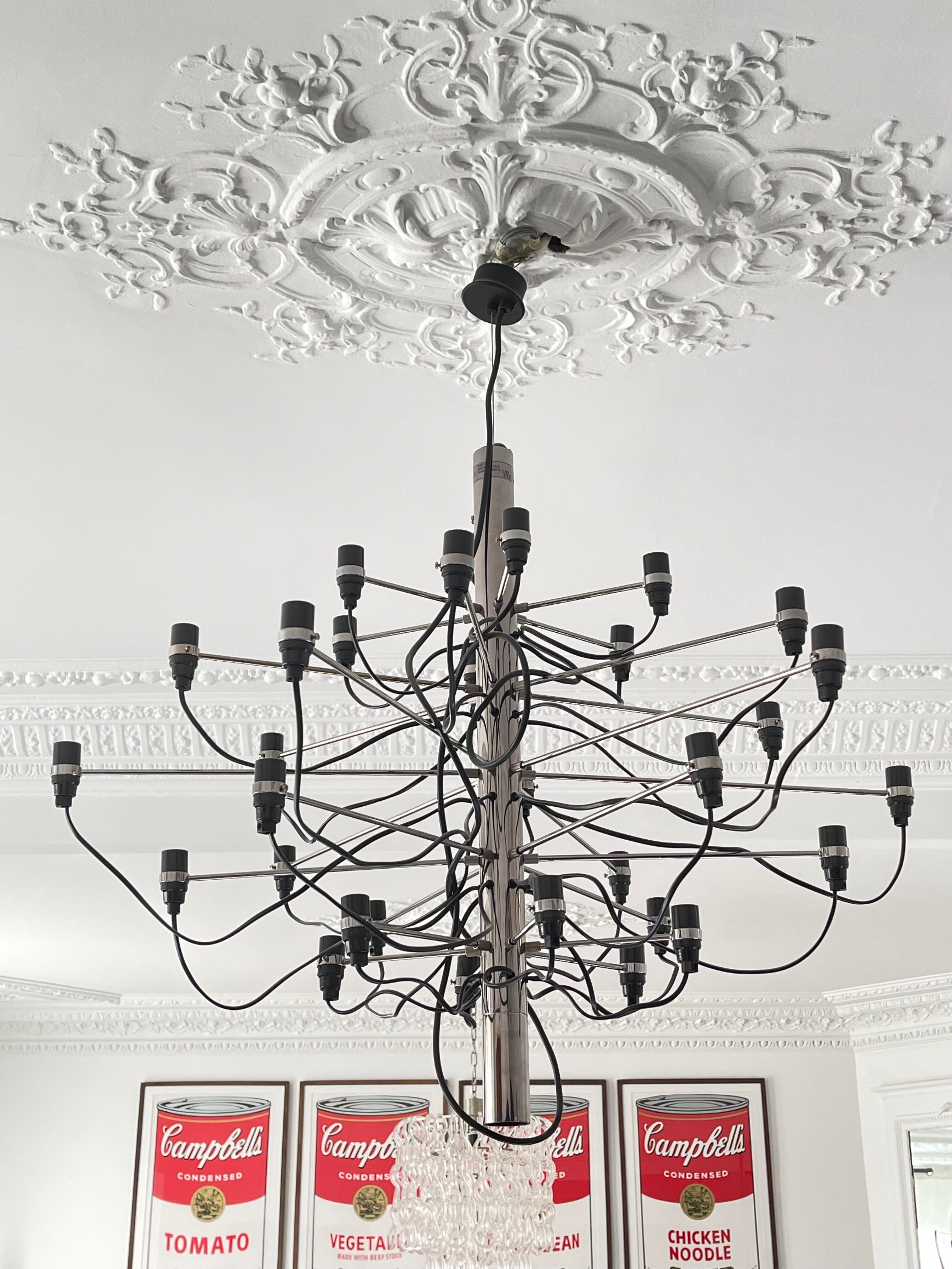 Chandelier 2097/30 by Gino Sarfatti by Arteluce