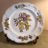 Large antique plate in Meillonnas faience