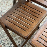 4 folding chairs 1960