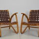 Pair of Bent Beechwood Armchairs,Design Jan Vaněk,1930's.