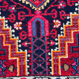 Burgundy Persian rugs pink and midnight blue