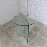 Table basse en verre design vintage