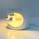 Lampe de table blanche en céramique de Perdomello, 1970
