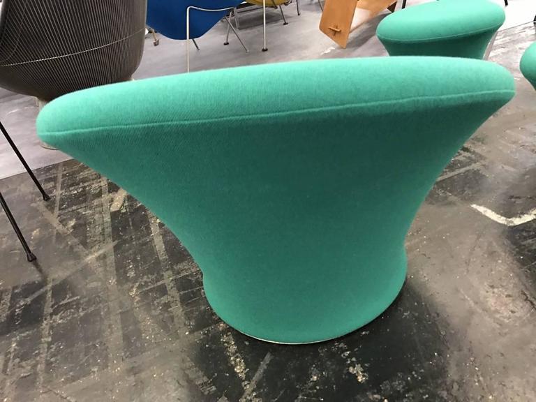 Pair of chairs green Pierre Paulin for Artifort 1960