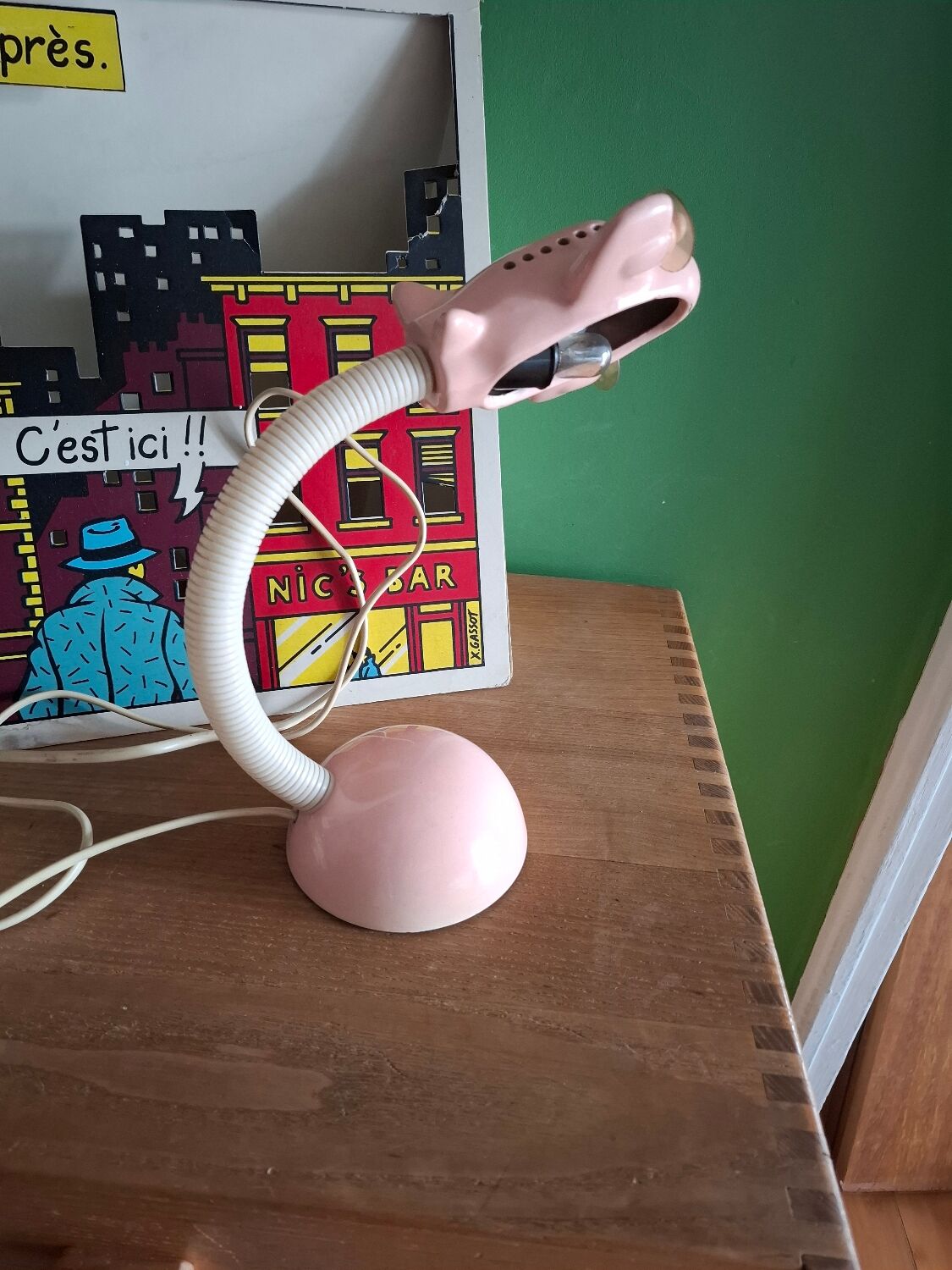 Ceramic airplane lamp