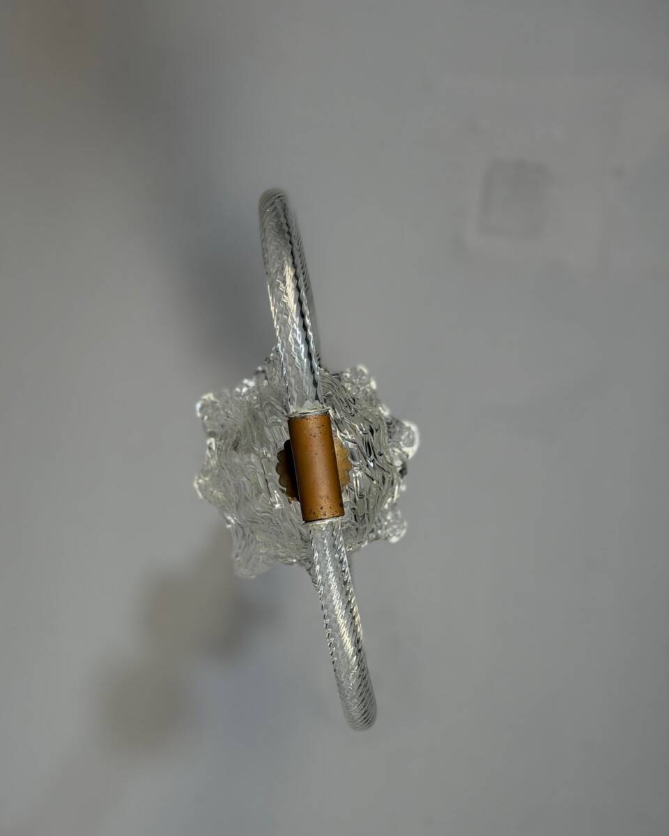 Venetian lustre in colourless Murano glass from around 1950