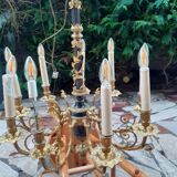 Lustre en bronze 9 lumières