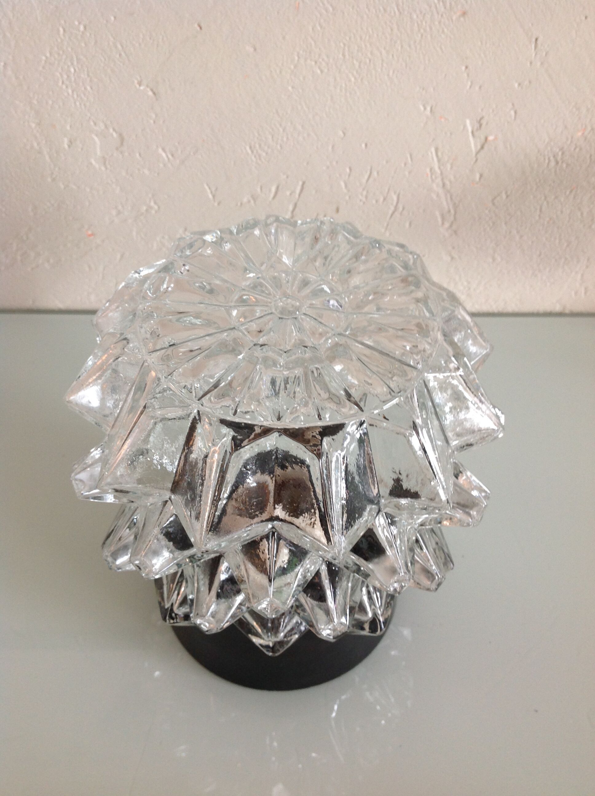 Plafonnier pointes de diamant par RZB Leuchten vintage années 60-70