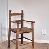 Old straw chair
