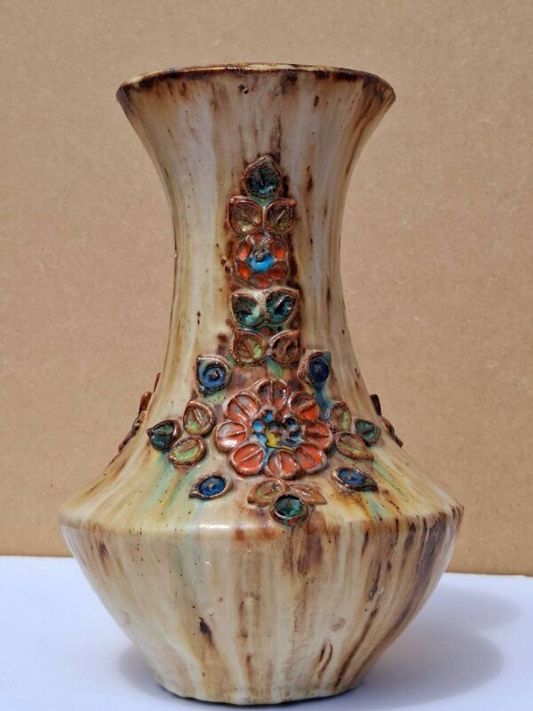 Vase en céramique style La Roue Vallauris, 1970