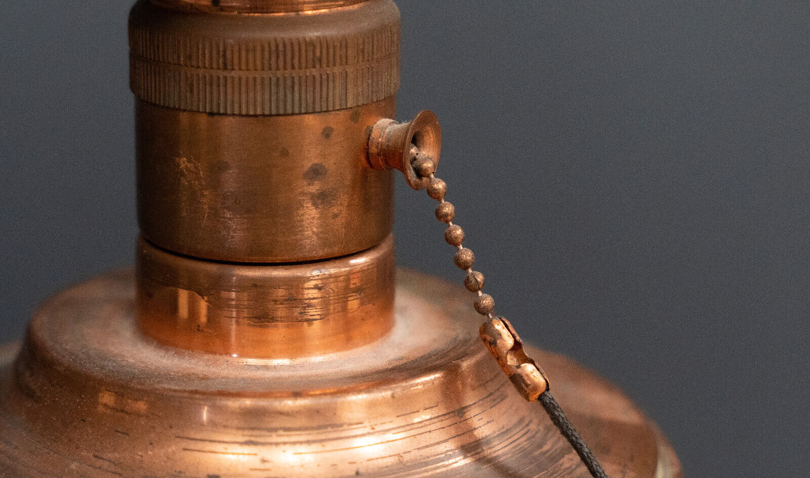 White Mazda opaline lamp on stand in wood and brass