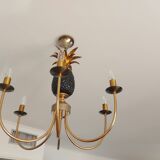 Pineapple chandelier from the 70'S in brass