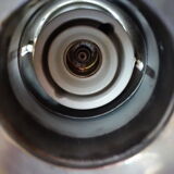 Hanging lamp industrial aluminum 1950 1960