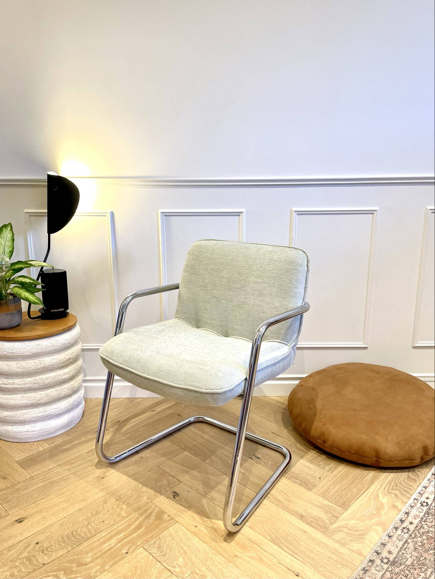 Storm Airborne Armchair - chrome structure - Yves Christin