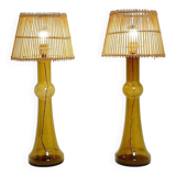 Paire de lampes de table en verre par Nanny Still pour Raak, Pays-Bas, anné