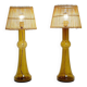 Pair of glass table lamps by Nanny Still for Raak, Netherlands, 1950s