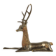Deer sculpture copper reclining deer with antlers sarreid ltd 30cm