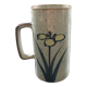 Mug en grès décor floral