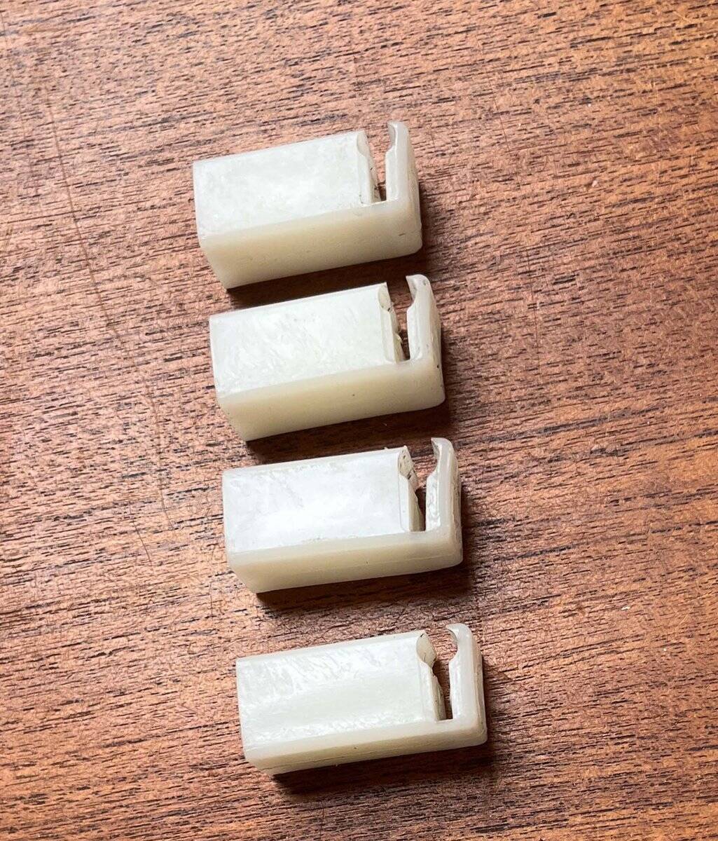 White minimalist string coat rack, modern mid-century, 1960s.