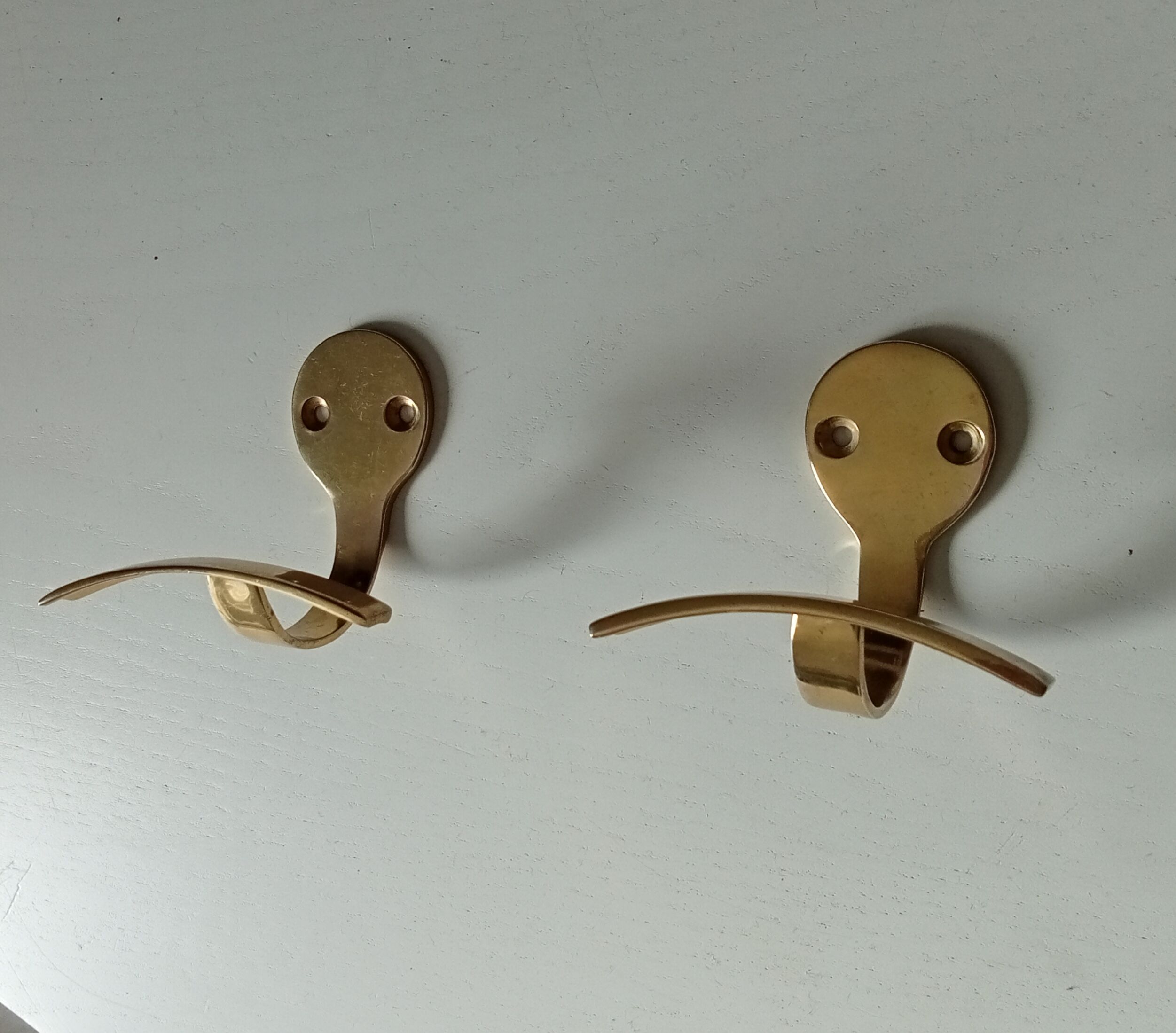 Pair of hooks vintage coat rack