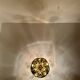 Set of 2 Amazing Golden Sputnik Wall or Flush Lamps by Cosack