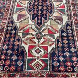 Handmade ancient Persian mazlaghan carpet