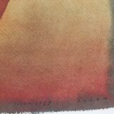 Poster Jean-Michel FOLON Project for the balloon Liberté, 1989