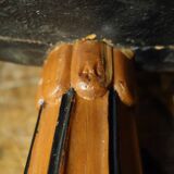 Oval Art Deco side table inlaid with a star, Sue & Mare style, circa