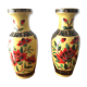 Paire de grands vases japonisant