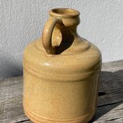 Antique glazed terracotta jug vase