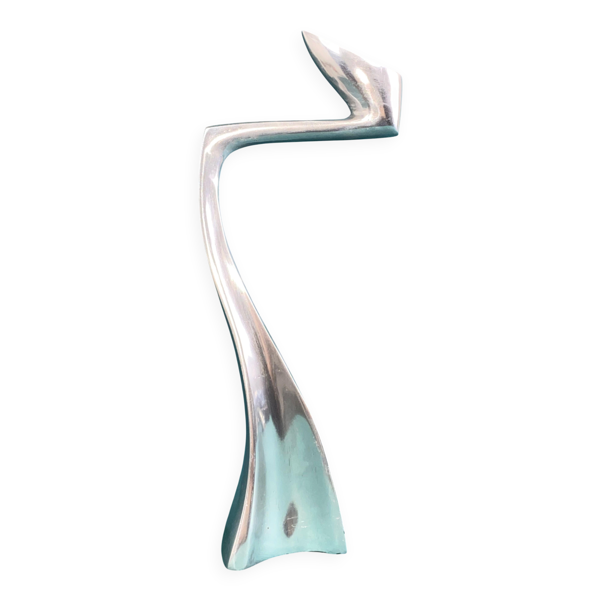 Matthew Hilton Zig Zag & Swan aluminium candle holders