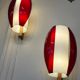Appliques en verre et plexi