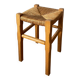 Tabouret bois paille