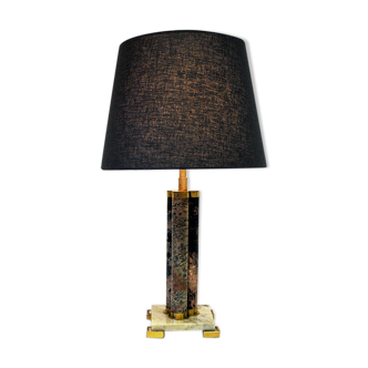 Scandinavian granite stoneware tablelamp 1970s