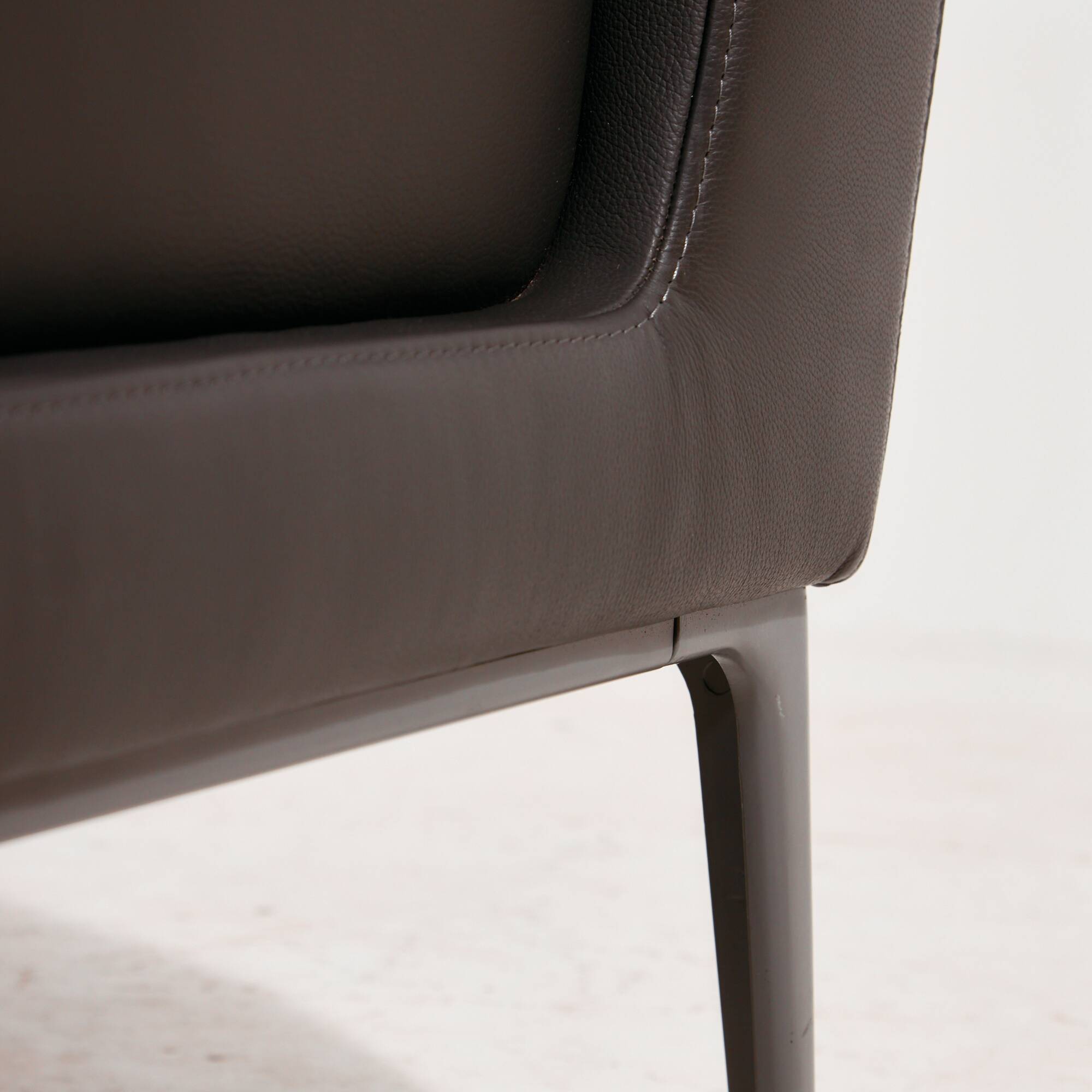 Visalia leather armchair by Coalesse